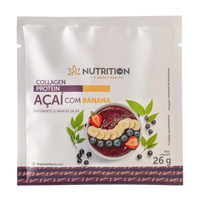 Colágeno Proteico Açaí com Banana Sachê  (26g) - The Nutrition
