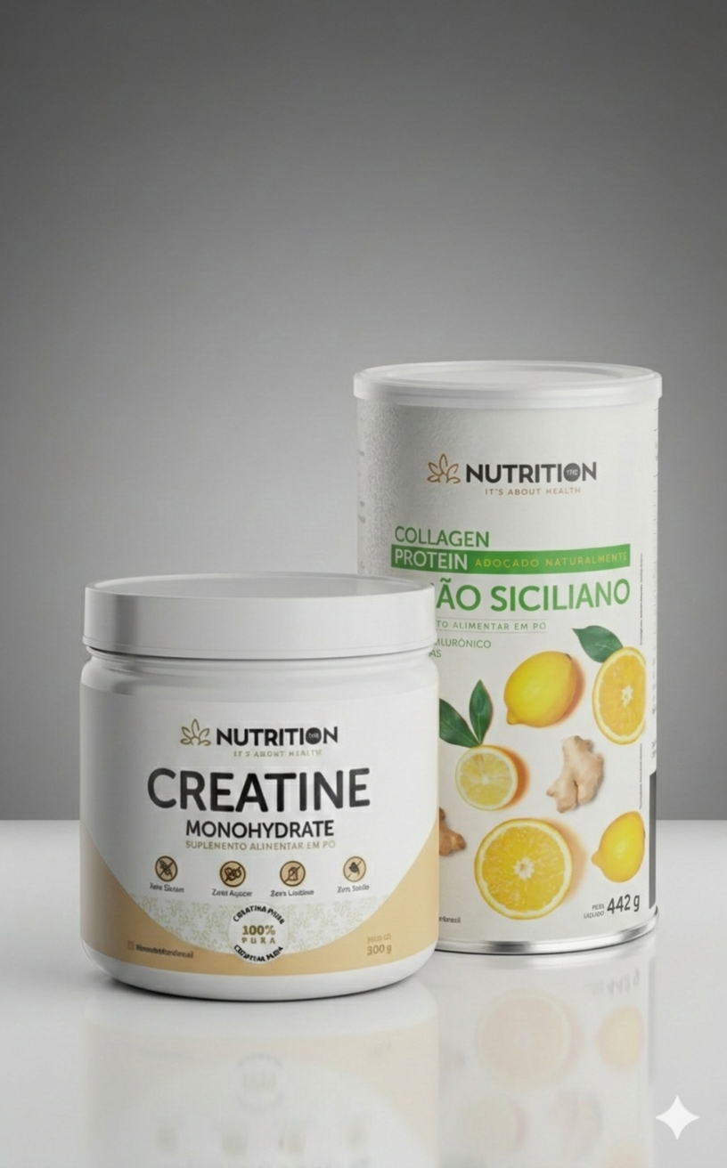 PROMOÇÃO Colágeno Proteico (442g) + Creatina (300g)
