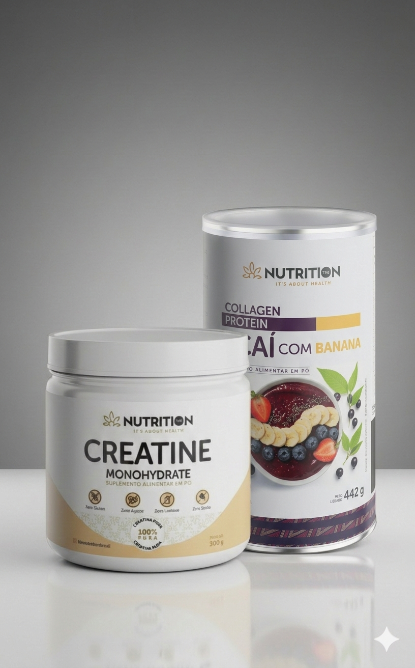 PROMOÇÃO Colágeno Proteico (442g) + Creatina (300g)