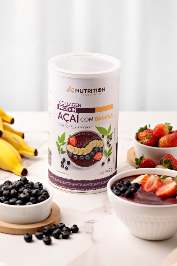 Colágeno Proteico  Açaí com Banana- (442g) -The Nutrition