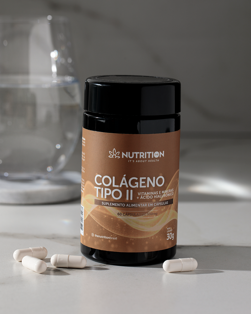 Colágeno Tipo II (60 Cápsulas- 40mg/porção)  - The Nutrition