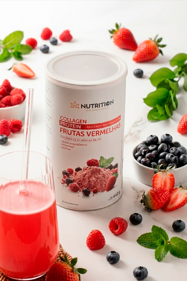 Colágeno Proteico Frutas Vermelhas (442g) - The Nutrition